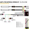 LAZER Two-Lamp Wiring Kit - (6-Pin, Superseal, 12V)