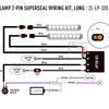 LAZER Two-Lamp Wiring Kit - Long (2-Pin, Superseal, 12V)