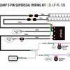 LAZER Two-Lamp Wiring Kit - (3-Pin, Superseal, 12V)