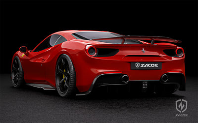 ZACOE Rear Wing Carbon Fiber - Ferrari 488 GTB