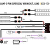 LAZER Four-Lamp Wiring Kit With Splice (2-Pin, Superseal, 12V)