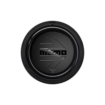 MOMO Horn Button-Black Leather