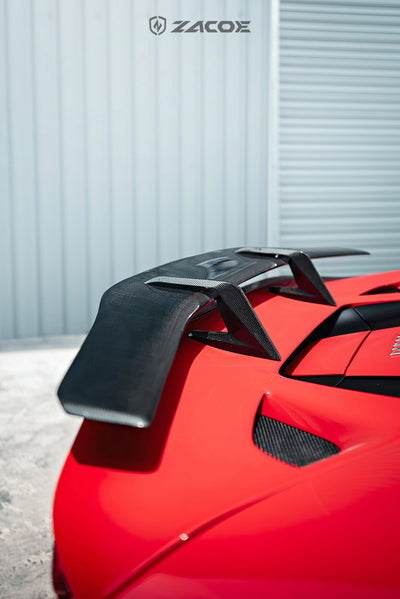 ZACOE Rear Wing Carbon Fiber - Ferrari F8 Tributo/ F8 Spider